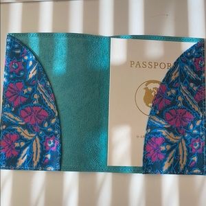 Anthropologie Teal Passport Cover NWT